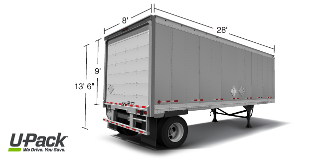 U-Pack trailer size