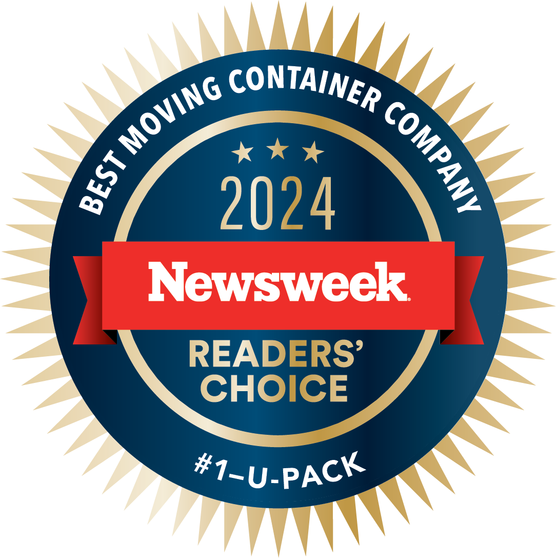 illustrating U-Pack as the winner of Newsweek’s 2024 Readers’ Choice Award for Best Moving Container Company.