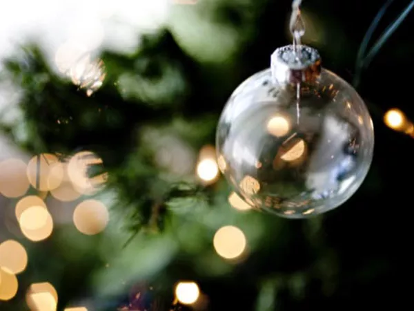 Christmas ornaments packed for moving or storage.