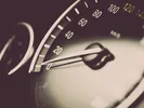 Spedometer demonstrating how fast you could drive in a U-Haul truck.