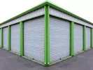 Storage facility where you could park a moving truck.